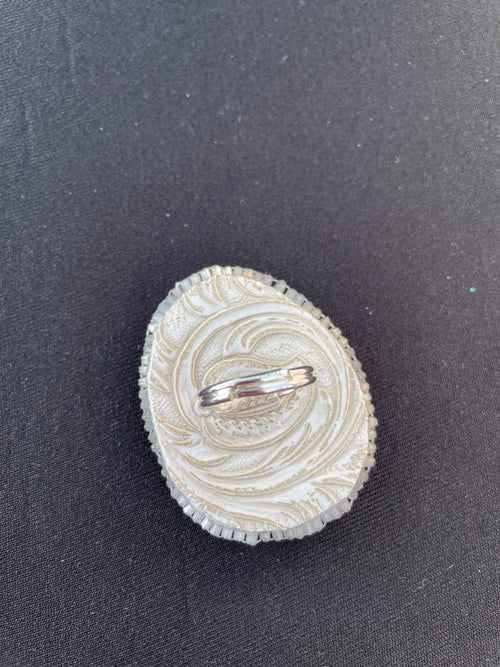 Antler ring- silver