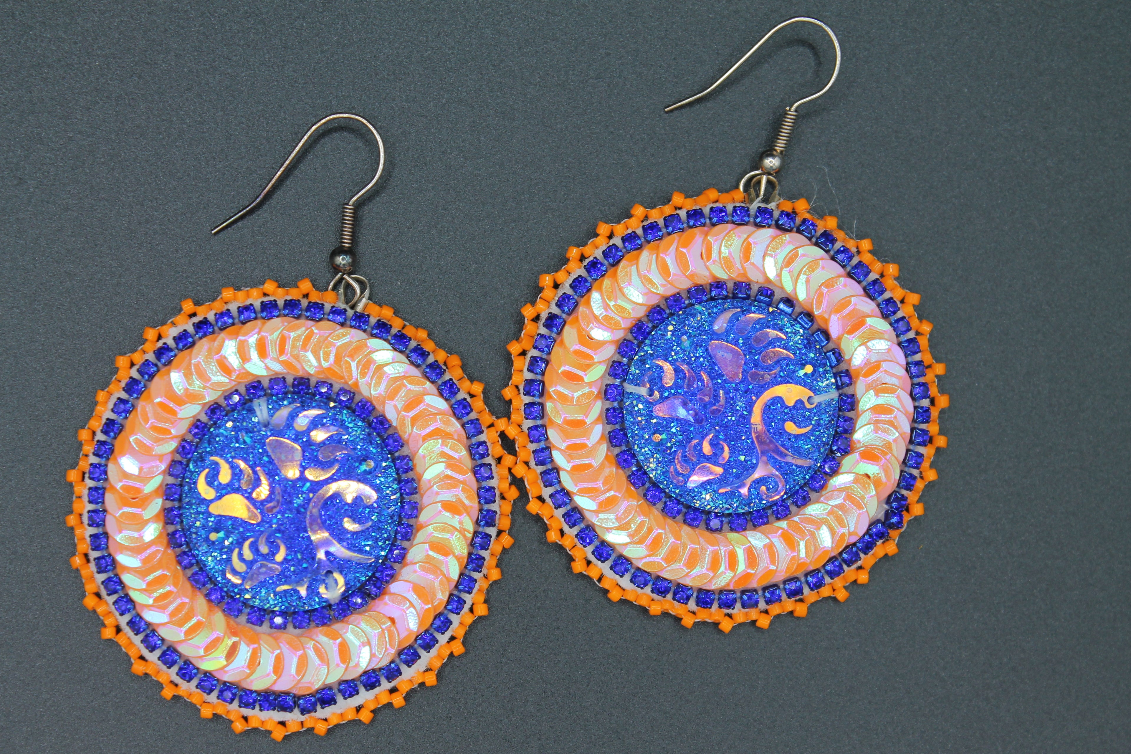 Bear paw blue and orange